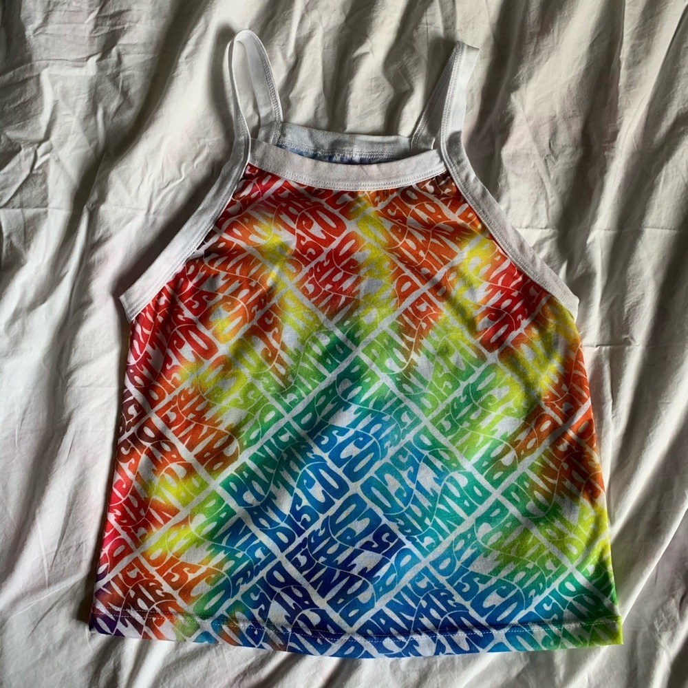 Panic! At The Disco, tie dye, cropped, tank top